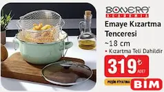BONERA EMAYE KIZARTMA TENCERESİ 18 CM BONERA EMAYE KIZARTMA TENCERESİ 18 CM